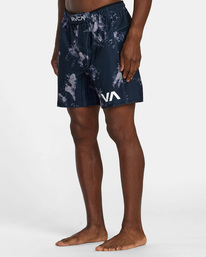 3 Grappler Elastic Waist Walkshorts 17" Black AVYWS00173 RVCA