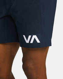 7 Grappler Elastic Walkshorts 17" Blue AVYWS00173 RVCA