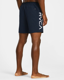 4 Grappler Elastic Walkshorts 17" Blue AVYWS00173 RVCA