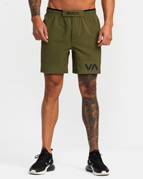1 Grappler Elastic Walkshorts 17" Green AVYWS00173 RVCA