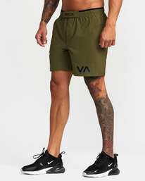 4 Grappler Elastic Walkshorts 17" Green AVYWS00173 RVCA