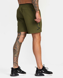 5 Grappler Elastic Walkshorts 17" Green AVYWS00173 RVCA