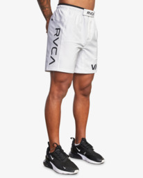 6 Grappler Elastic Walkshorts 17" White AVYWS00173 RVCA