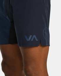 3 Fight Scrapper Elastic Walkshorts 15" Blue AVYWS00174 RVCA