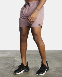 4 Outsider Basecamp Elastic Walkshorts 16" Purple AVYWS00187 RVCA
