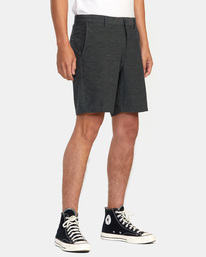 6 Daggers Hybrid Chino Shorts 18" Black AVYWS00195 RVCA