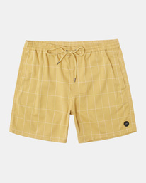 0 Escape Suiting Elastic Walkshorts 17" Yellow AVYWS00197 RVCA
