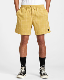 1 Escape Suiting Elastic Walkshorts 17" Yellow AVYWS00197 RVCA