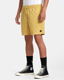 4 Escape Suiting Elastic Walkshorts 17" Yellow AVYWS00197 RVCA
