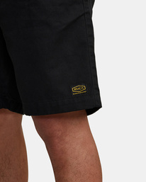 3 Recession Collection Americana - Elasticated Shorts for Men Black AVYWS00199 RVCA