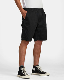 6 Recession Collection Americana - Elasticated Shorts for Men Black AVYWS00199 RVCA