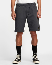 1 Recession Collection Americana - Elastische Shorts für Männer Schwarz AVYWS00199 RVCA