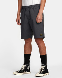 4 Recession Collection Americana - Elastische Shorts für Männer Schwarz AVYWS00199 RVCA