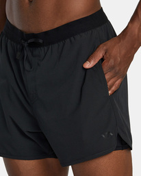 3 RVCA Runner 14" Elastic Waist Shorts Black AVYWS00205 RVCA