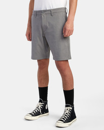 4 Back In Hybrid Walkshorts 19" Grey AVYWS00209 RVCA