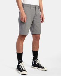 6 Back In Hybrid Walkshorts 19" Grey AVYWS00209 RVCA