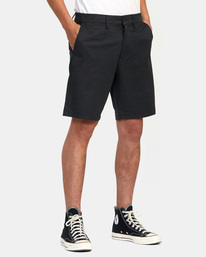 6 Back In Hybrid Walkshorts 19" Black AVYWS00209 RVCA