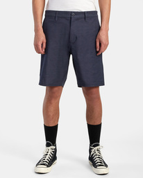 1 Back In Hybrid Walkshorts 19" Blue AVYWS00209 RVCA