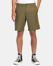1 Back In Hybrid Walkshorts 19" Green AVYWS00209 RVCA