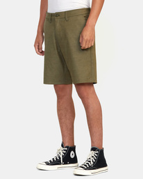 4 Back In Hybrid Walkshorts 19" Green AVYWS00209 RVCA