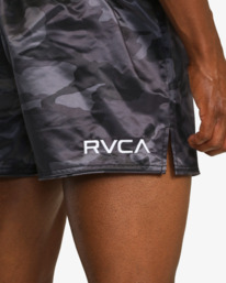 4 Muay Thai Mod Elastic Waist Boxing Shorts 15" Brown AVYWS00211 RVCA