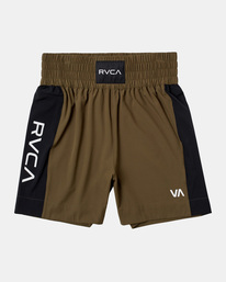 rvca, Yogger Elastic Boxing Shorts 17", OLIVE (olv) VA Sport Yogger 17" - Boxing Shorts for Men AVYWS00212