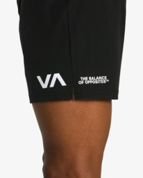 5 FIGHT SCRAPPER ELASTIC WALKSHORTS 15" Black AVYWS00213 RVCA