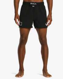 1 FIGHT SCRAPPER ELASTIC WALKSHORTS 15" Black AVYWS00213 RVCA