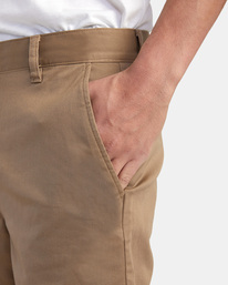3 Weekend Stretch Chino Shorts 20" Grey AVYWS00223 RVCA