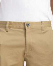 7 Weekend Stretch Chino Shorts 20" Beige AVYWS00223 RVCA