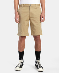 1 Weekend Stretch Chino Shorts 20" Beige AVYWS00223 RVCA