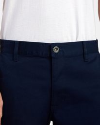 8 Weekend Stretch Chino Shorts 20" Blue AVYWS00223 RVCA