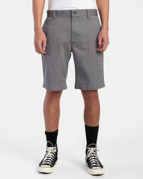 1 Weekend Stretch Chino Shorts 20" Grey AVYWS00223 RVCA
