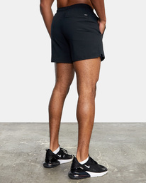 4 Yogger Elastic Running Shorts 15" Black AVYWS00227 RVCA