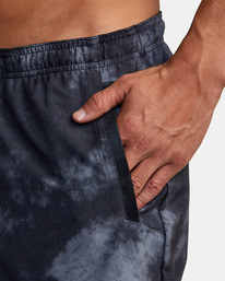 9 Yogger Elastic Waist Running Shorts 15" Black AVYWS00227 RVCA