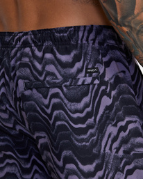 8 Yogger Elastic Waist Running Shorts 15" Purple AVYWS00227 RVCA