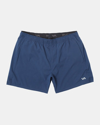 0 Yogger Jogger Elastic Running Shorts 15" Blue AVYWS00228 RVCA