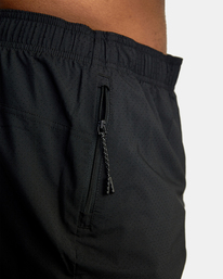 9 Yogger Jogger Elastic Running Shorts 15" Black AVYWS00228 RVCA