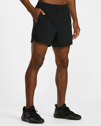 7 Yogger Jogger Elastic Running Shorts 15" Black AVYWS00228 RVCA