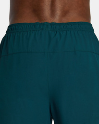 8 Yogger Train 2-In-1 Elastic Waist Workout Shorts 17" Green AVYWS00229 RVCA