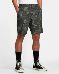 4 All Time Hemp Hybrid 19" Shorts Brown AVYWS00233 RVCA