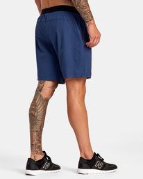 5 Yogger Plus 18" Training Shorts Blue AVYWS00234 RVCA