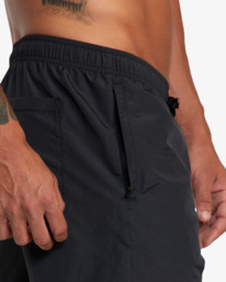 8 Outsider Basecamp 16" Training Shorts Black AVYWS00250 RVCA