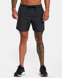 1 Outsider Basecamp 16" Training Shorts Black AVYWS00250 RVCA
