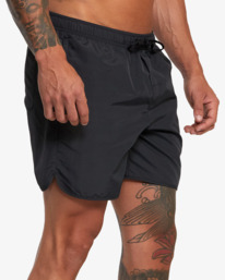 6 Outsider Basecamp 16" Training Shorts Black AVYWS00250 RVCA