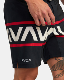 7 Hawaii Fight Scrapper 17" Technical Shorts Black AVYWS00254 RVCA