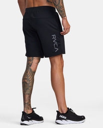 5 VA Sport Trainer Elastic Waist Shorts Black AVYWS00260 RVCA