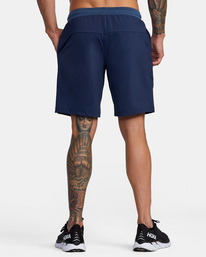 1 VA Sport Trainer Elastic Waist Shorts Blue AVYWS00260 RVCA