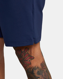 2 VA Sport Trainer Elastic Waist Shorts Blue AVYWS00260 RVCA