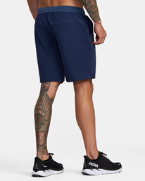 4 VA Sport Trainer Elastic Waist Shorts Blue AVYWS00260 RVCA